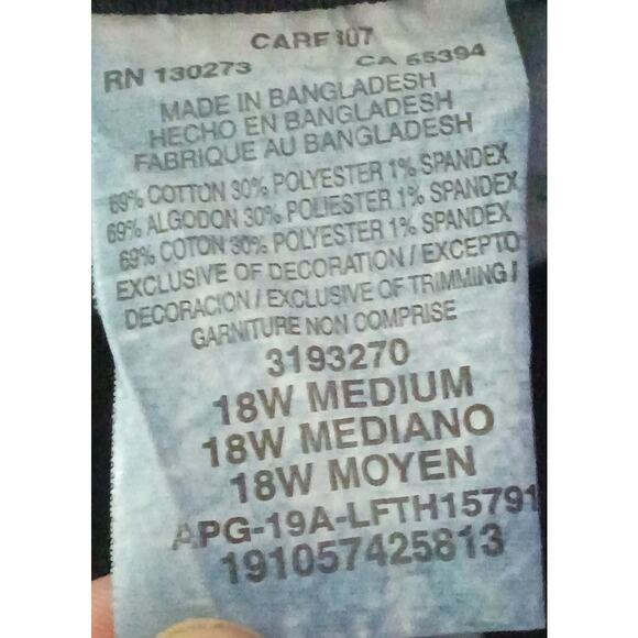 Bundle Set of 2: Lee Women 18W Medium Denim Stretch Regular Fit Jean Capris - Picture 4 of 8